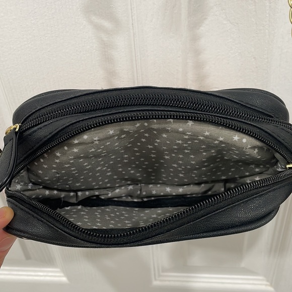 Kitty cat Betsy Johnson pink and black purse - Picture 8 of 9